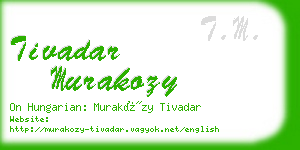 tivadar murakozy business card