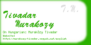 tivadar murakozy business card